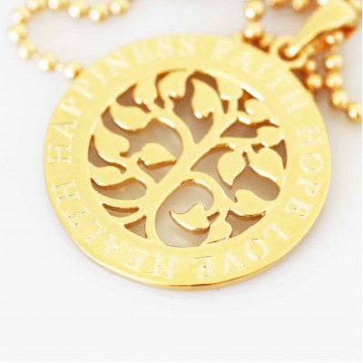 Tree of Life Pendant and Necklace Set - Gold Filled